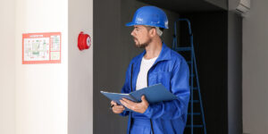 An image of a fire compartmentation survey by Melwood Facilities
