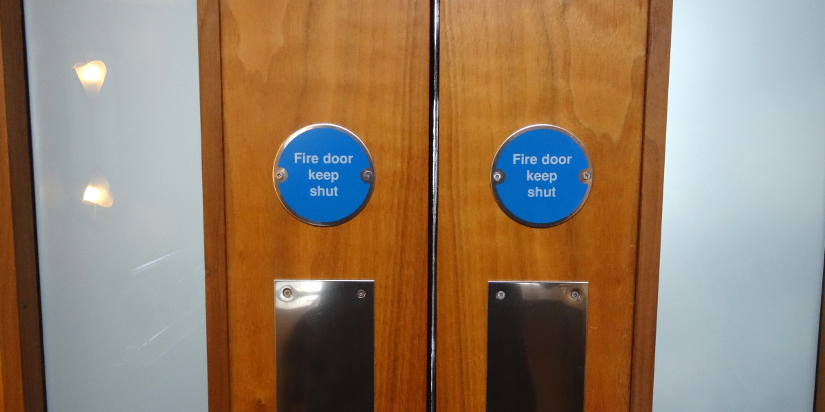 An image of fire doors by Melwood Facilities.